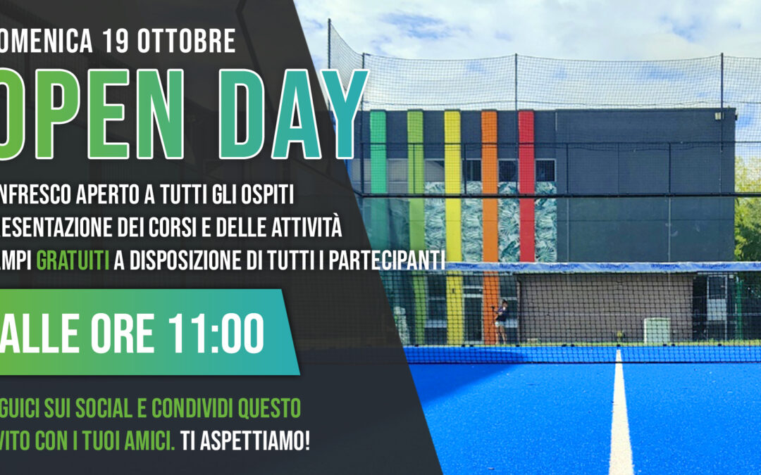 OPEN DAY LION’S PADEL – DOMENICA 19 OTTOBRE